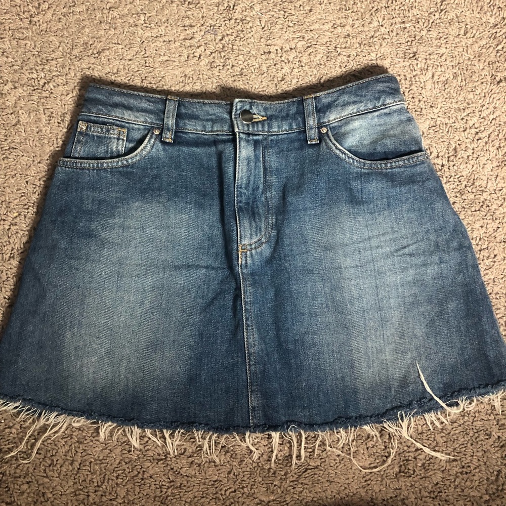 HM vintage denim skirt